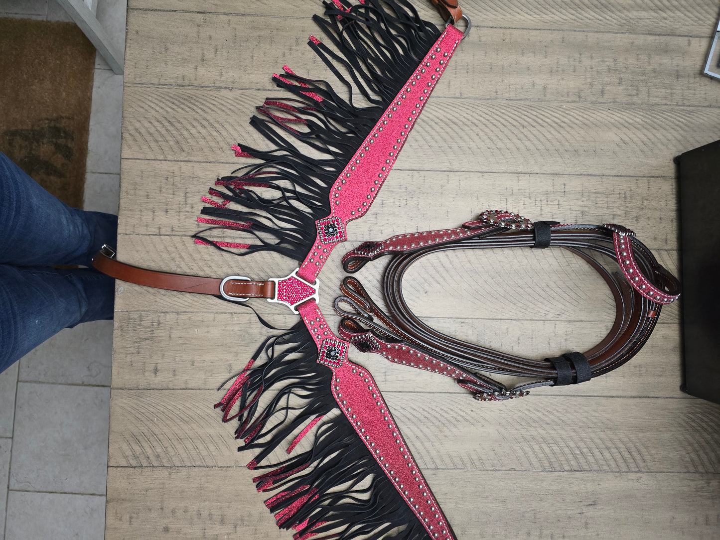 Red Fringe Set